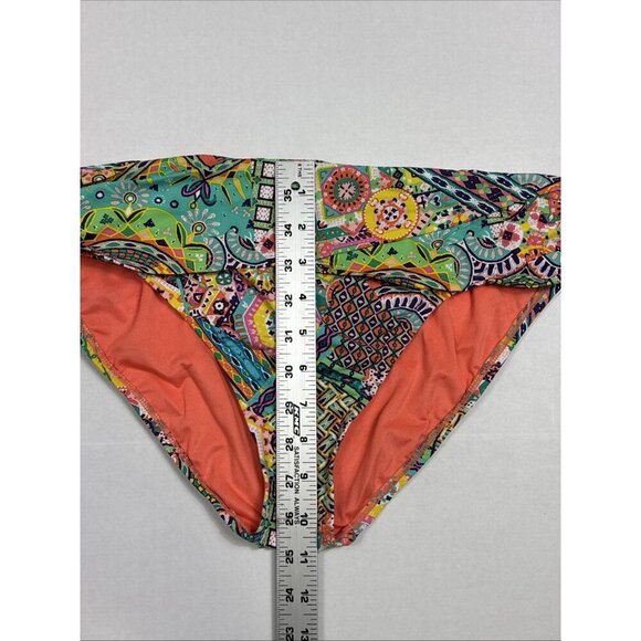 BLEU/Rod BEATTIE Women's 12 Hipster Swim Bottom Blue Orange Multi Print NWT - Picture 5 of 14